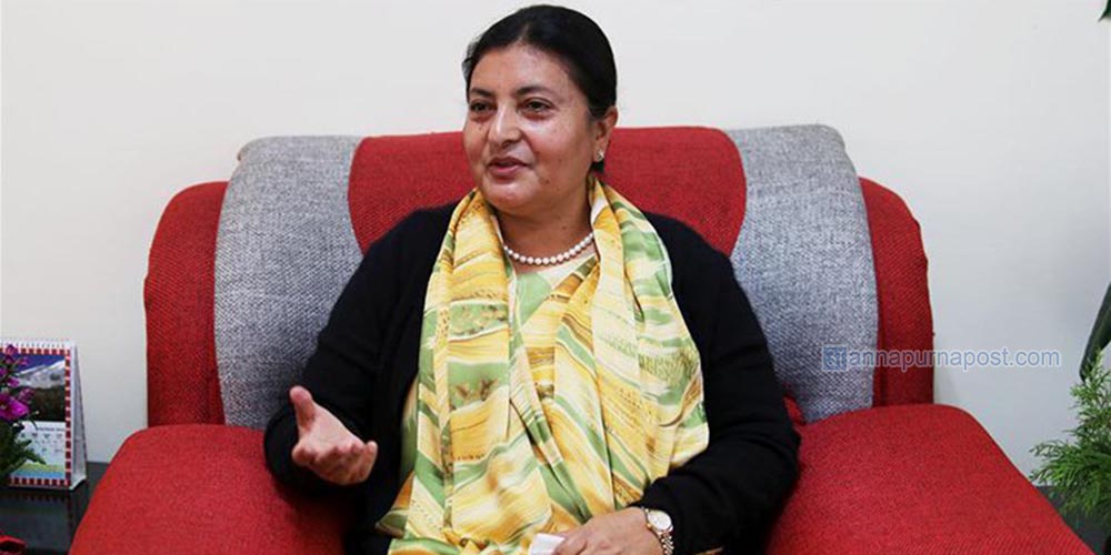 राष्ट्रपति भण्डारीद्वारा बडीमालिकाको पूजा