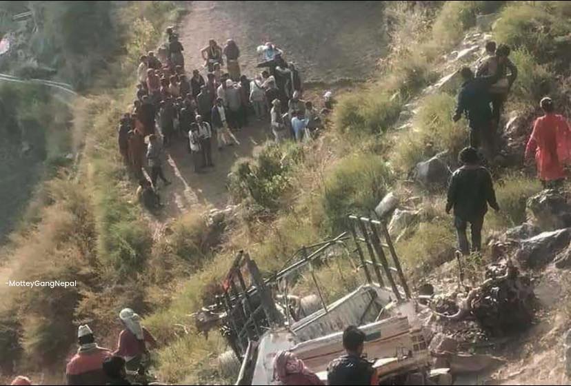 कालीकोटमा जिप दुर्घटनाः ८ जनाको मृत्यु