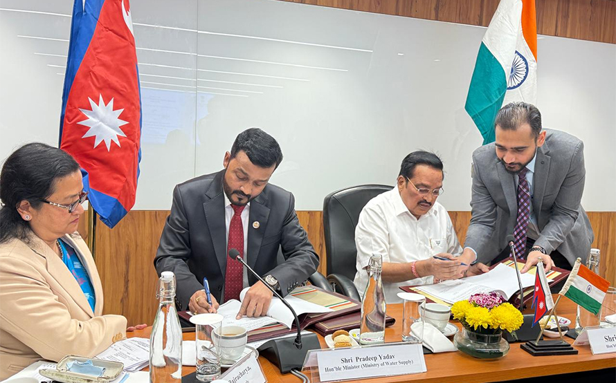 नेपाल र भारतबीच वासक्षेत्र सम्बन्धी समझदारीपत्रमा हस्ताक्षर