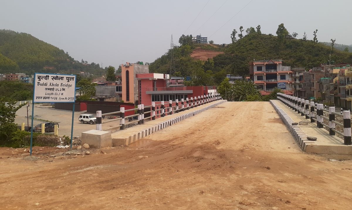 तनहुँको बुल्दीखोलामा पुल निर्माणको काम सम्पन्न