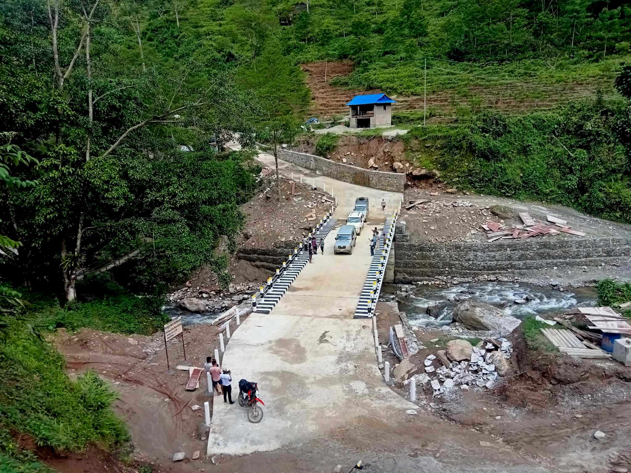 पक्की पुुल निर्माण सम्पन्न