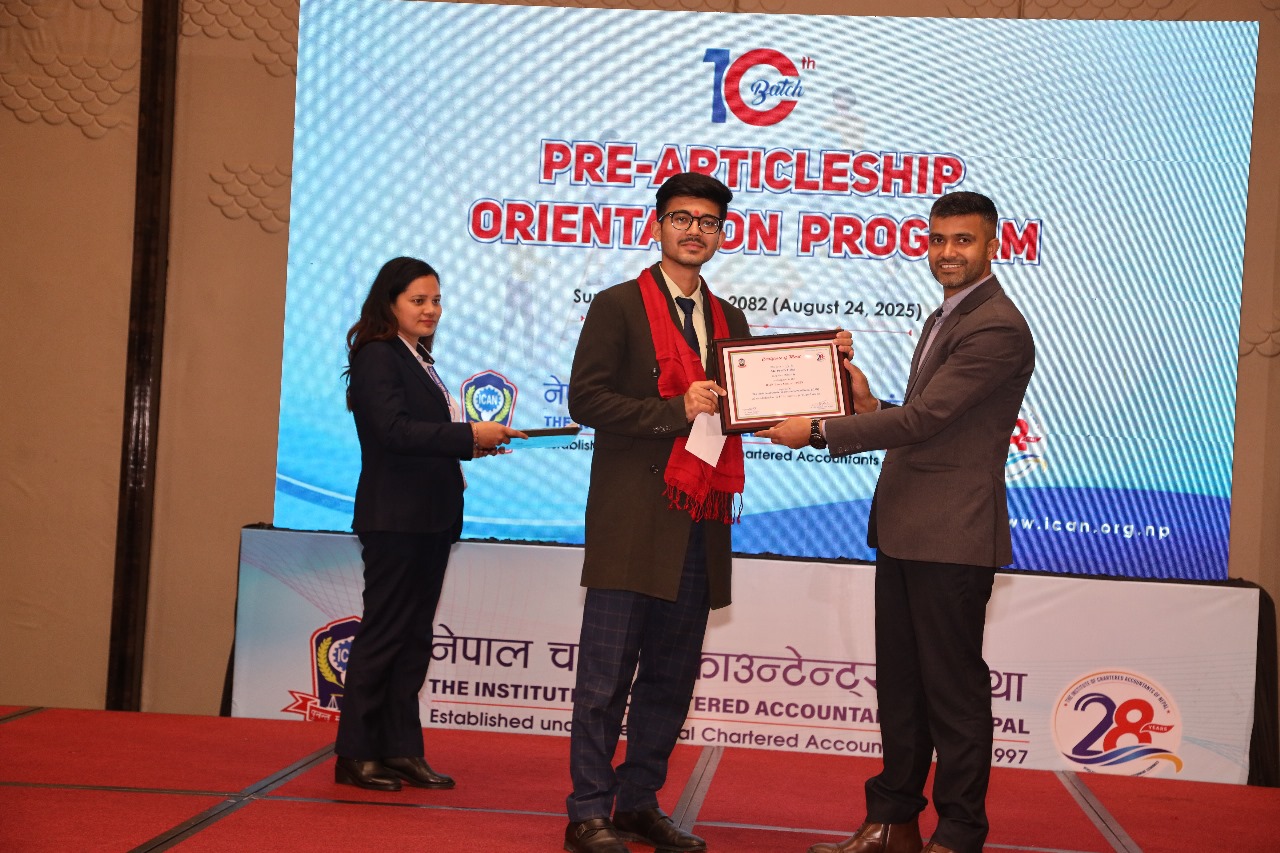 प्रि–आर्टिकलसिप अभिमुखीकरण कार्यक्रम सम्पन्न
